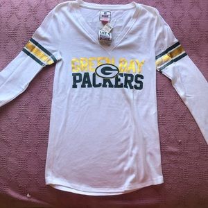 Pink Green bay packer top